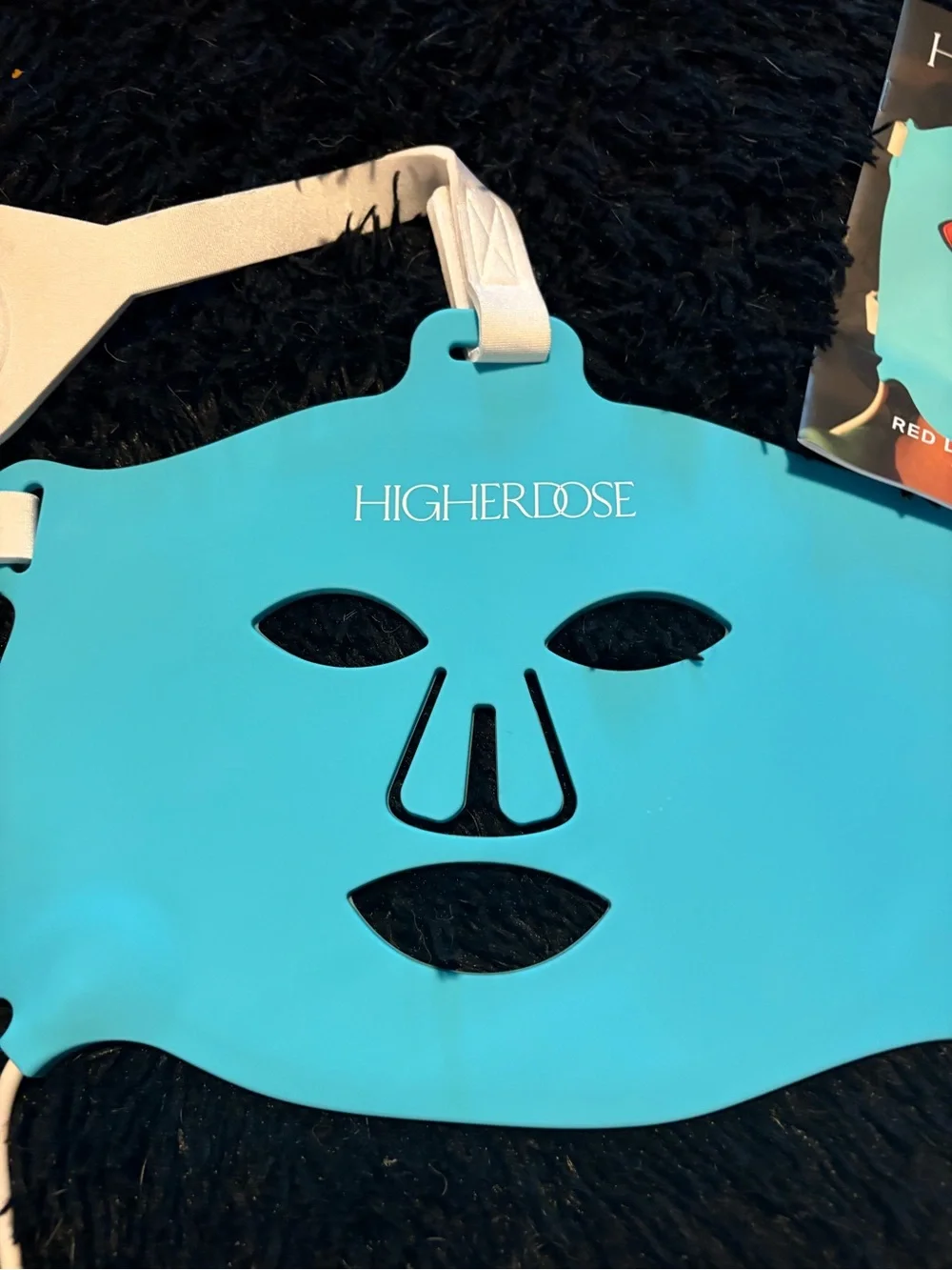 HIGHERDOSE Turquoise LED Face Mask - Rejuvenating Facial Mask